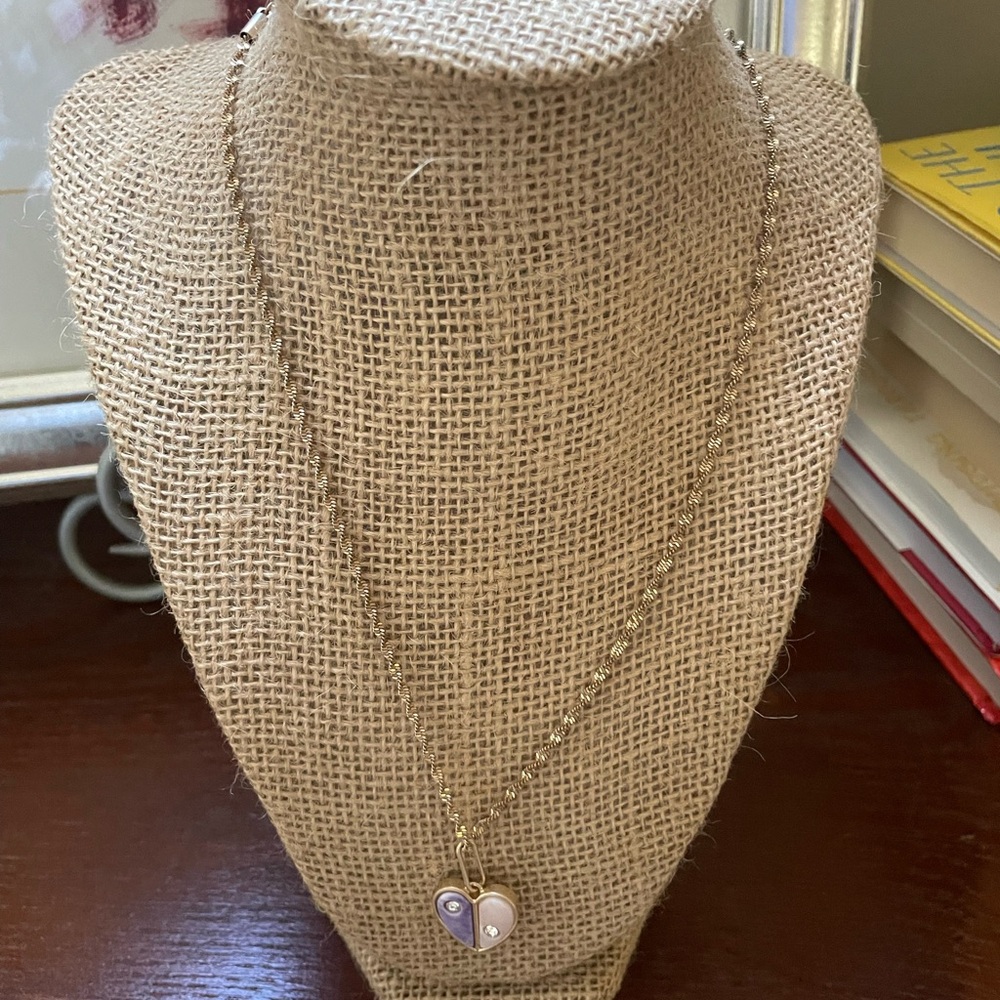 Gold Heart Pendant Necklace